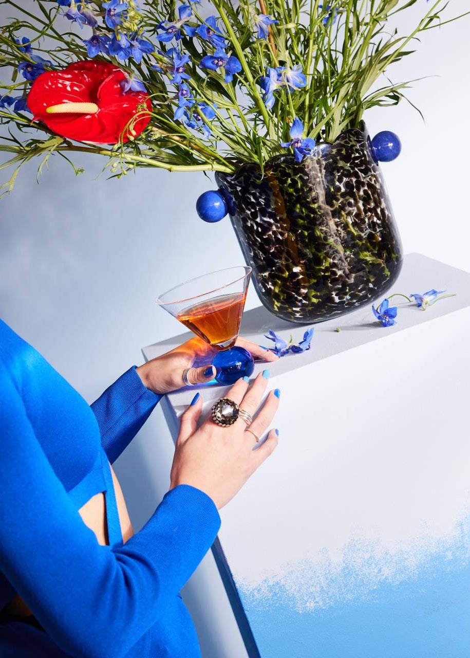 Vase / wine cooler messy black