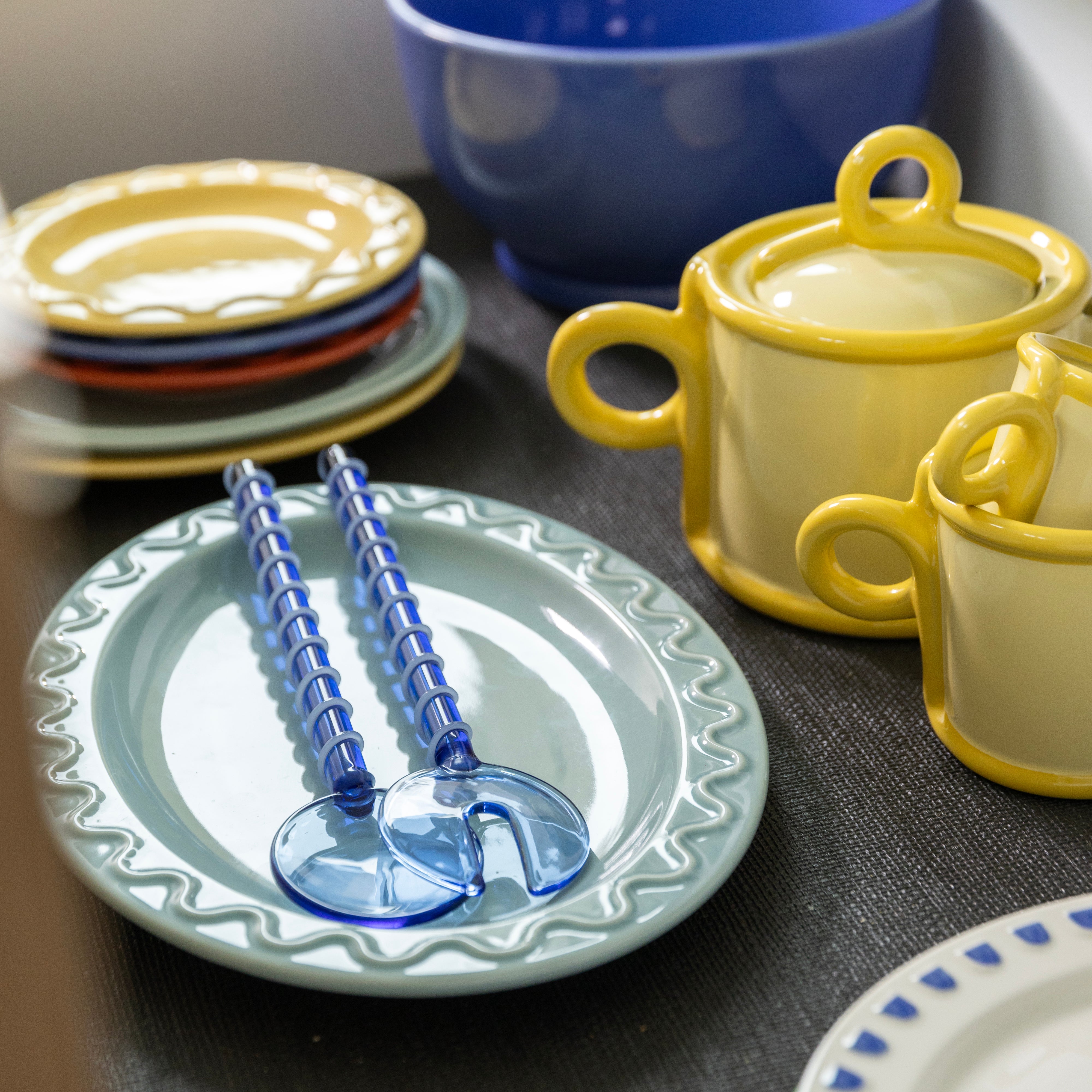Mug loop small yellow set of 2