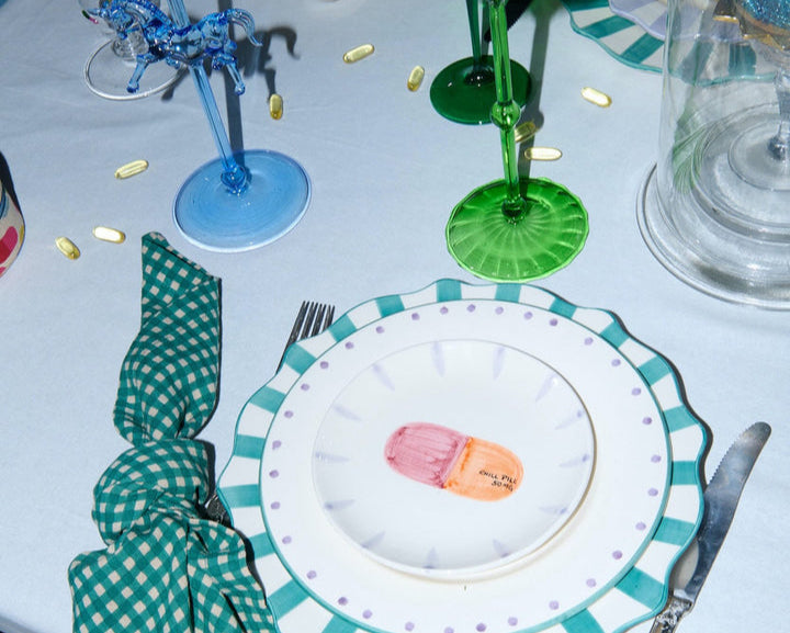 Chill pill dessert plate