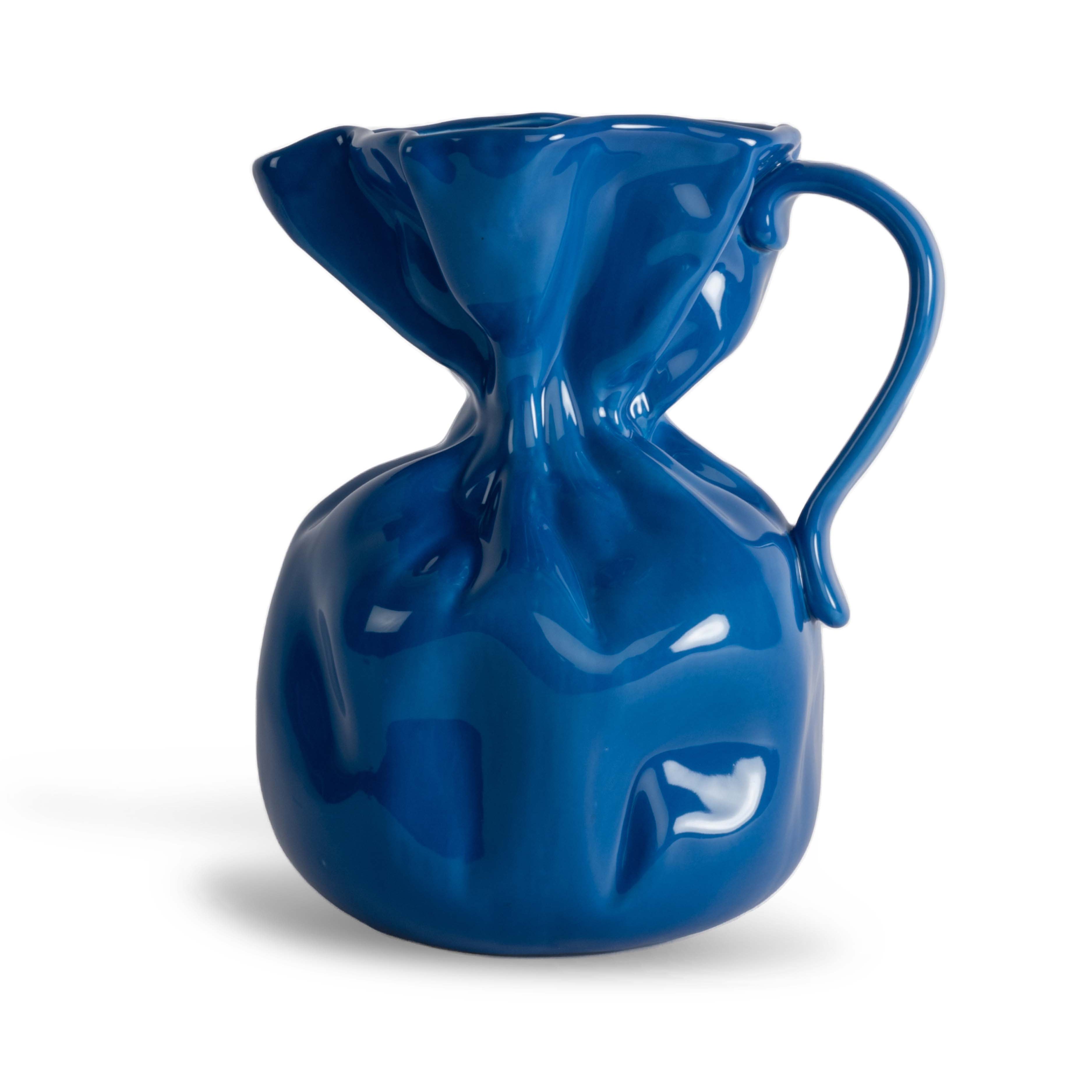 Vase crumple (blue)