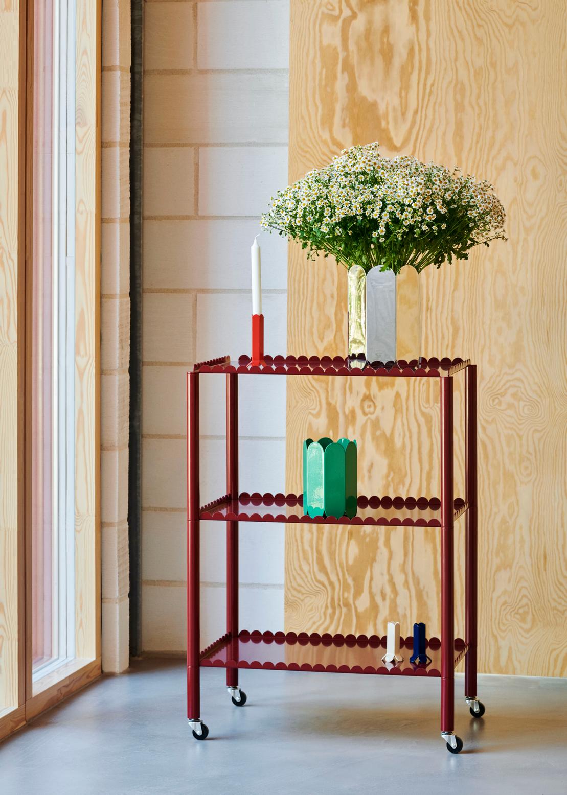 Arcs vase small green