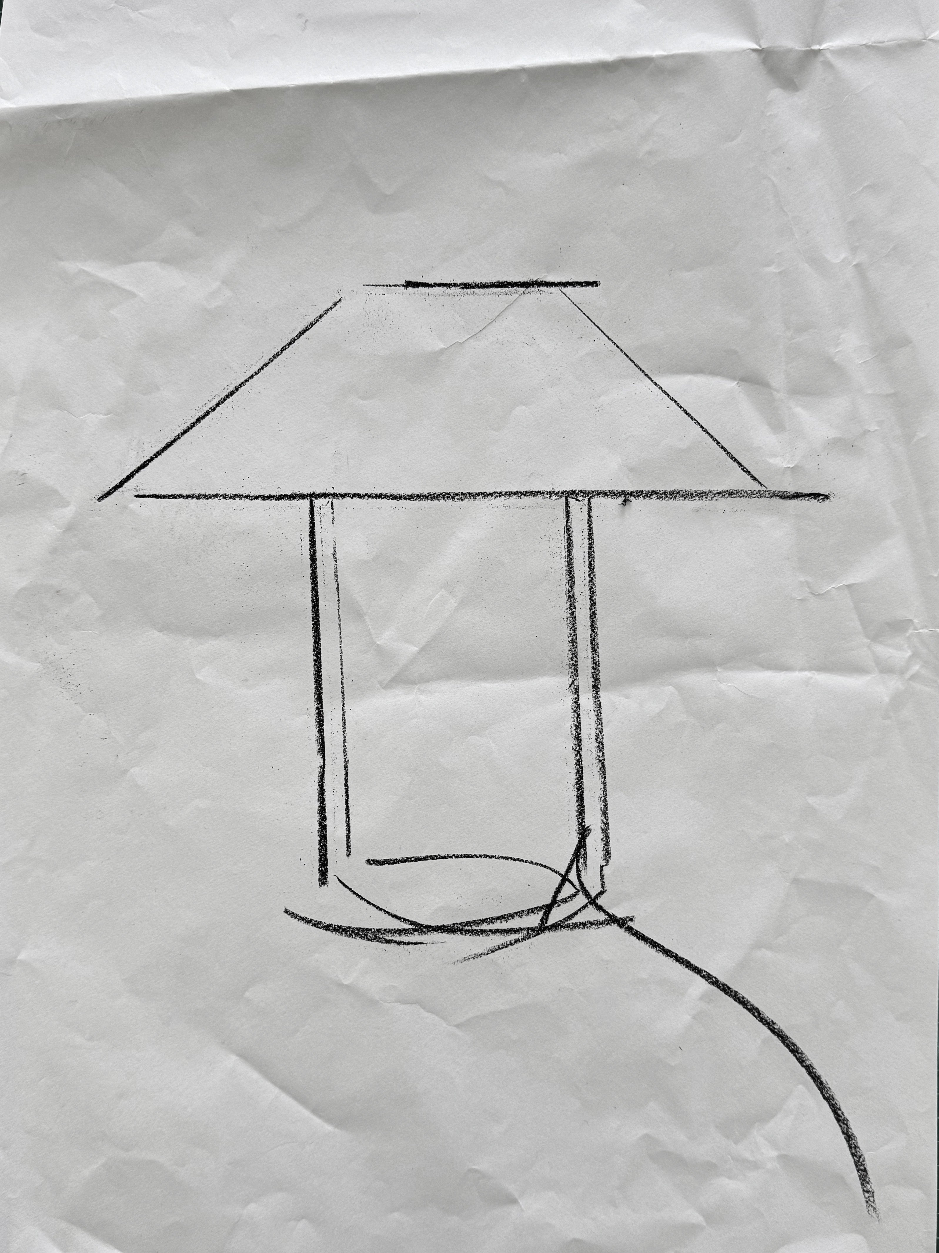 Ava pyramid table lamp 450