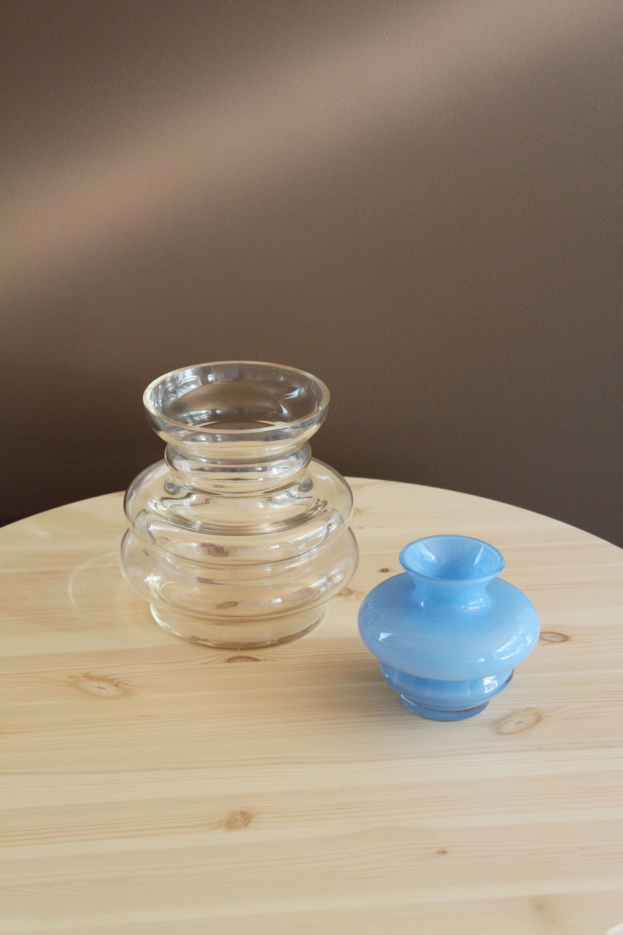 Curve vase mini blue
