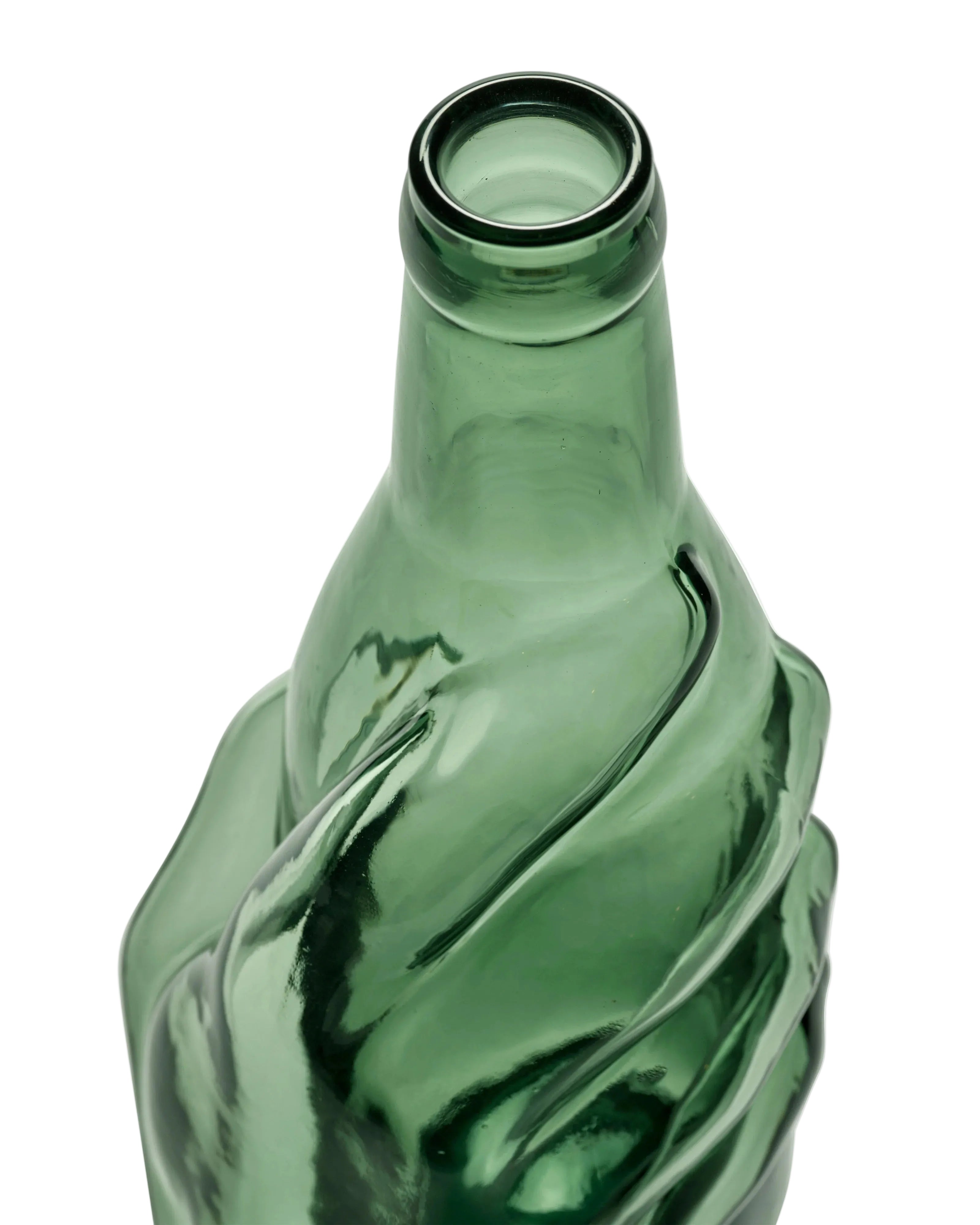 Carafe Edward emerald green Les Objets Mouleversants
