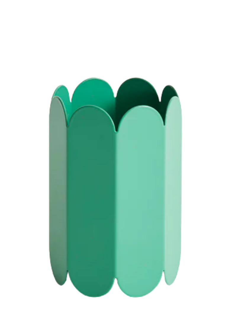 Arcs vase small green