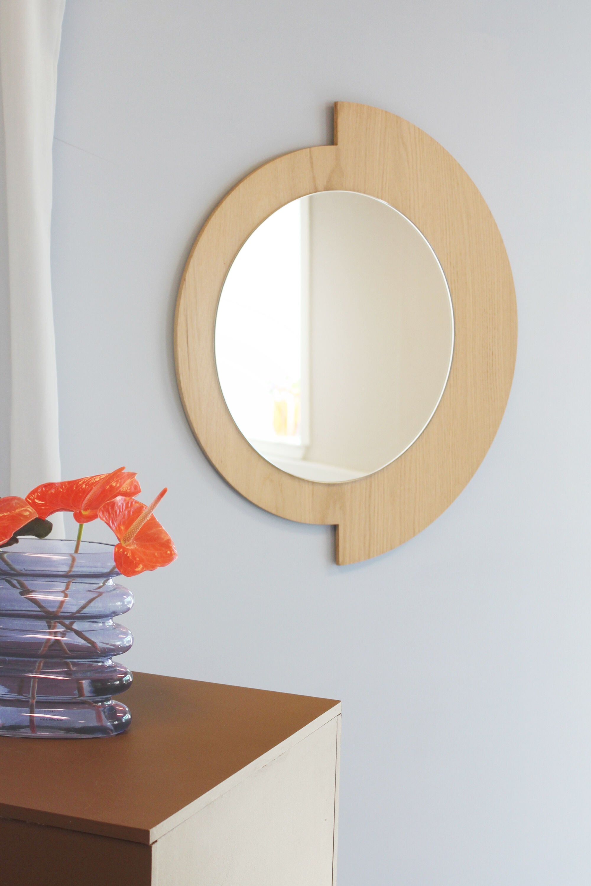 Edge mirror (oak)