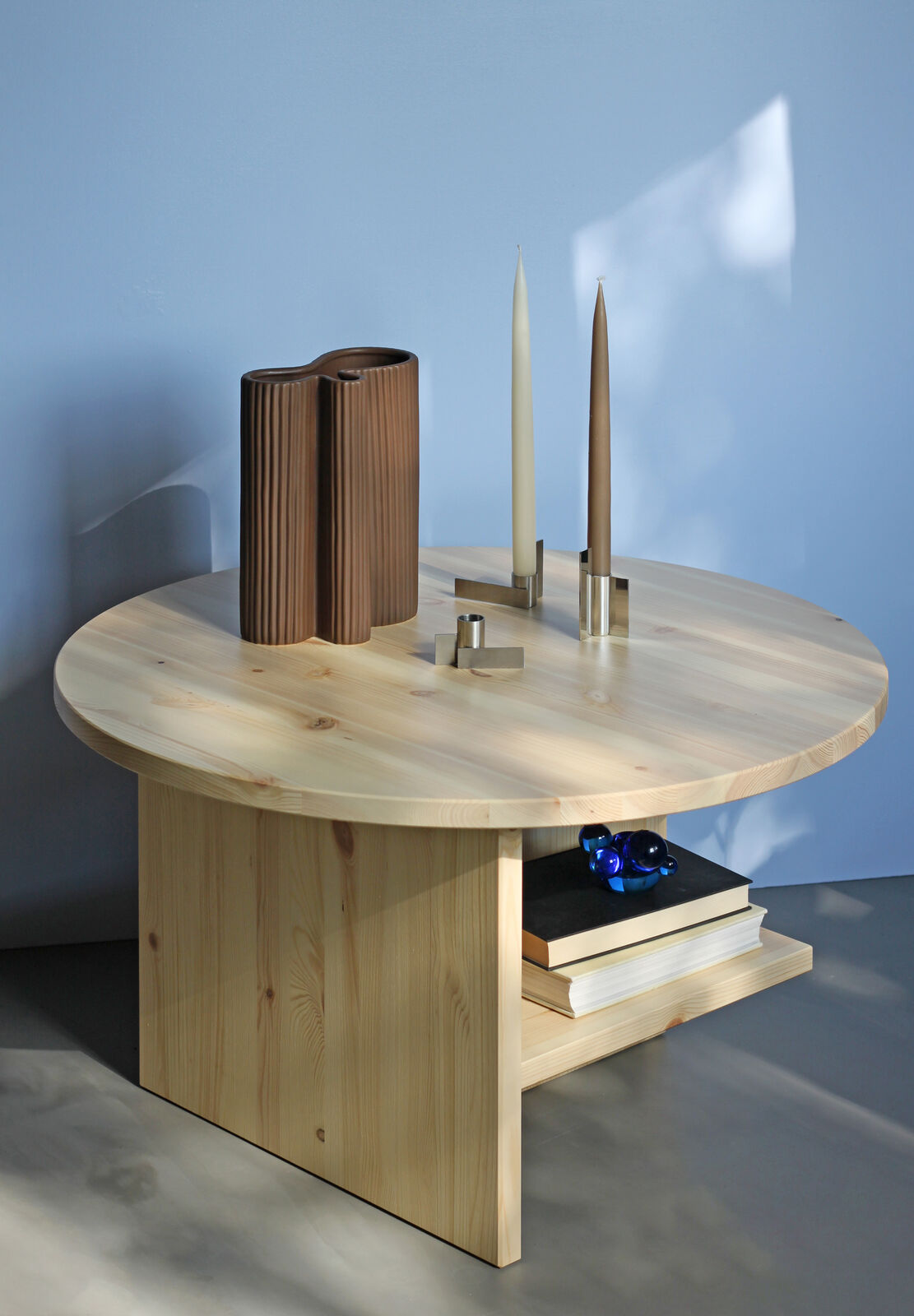 Icon candlestick (brushed steel)