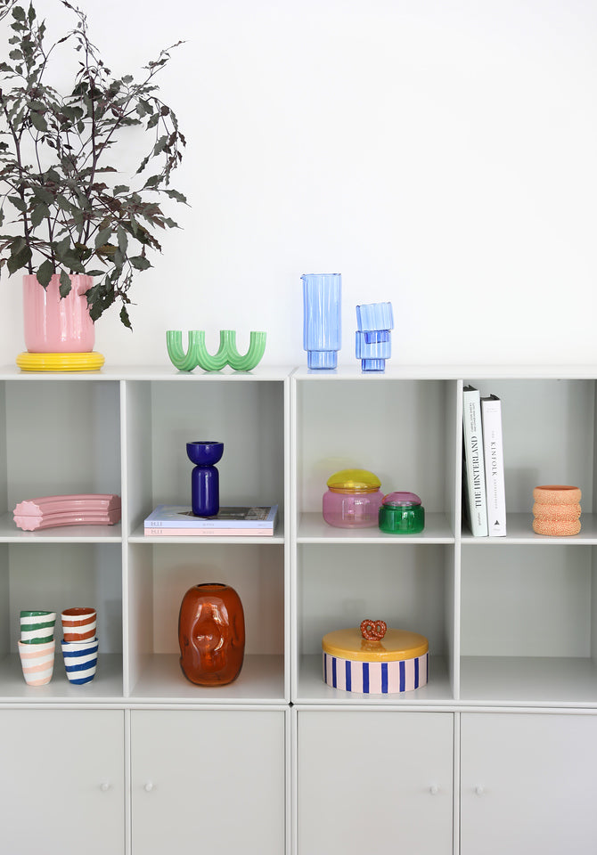 Candle holder churros green