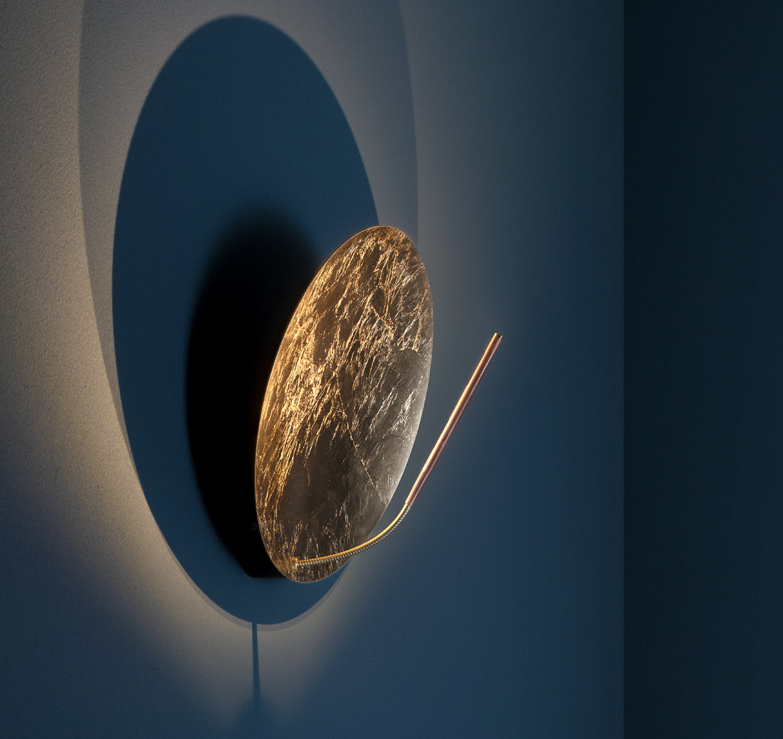 Catellani & Smith Luna Wall Lamp 30, lit