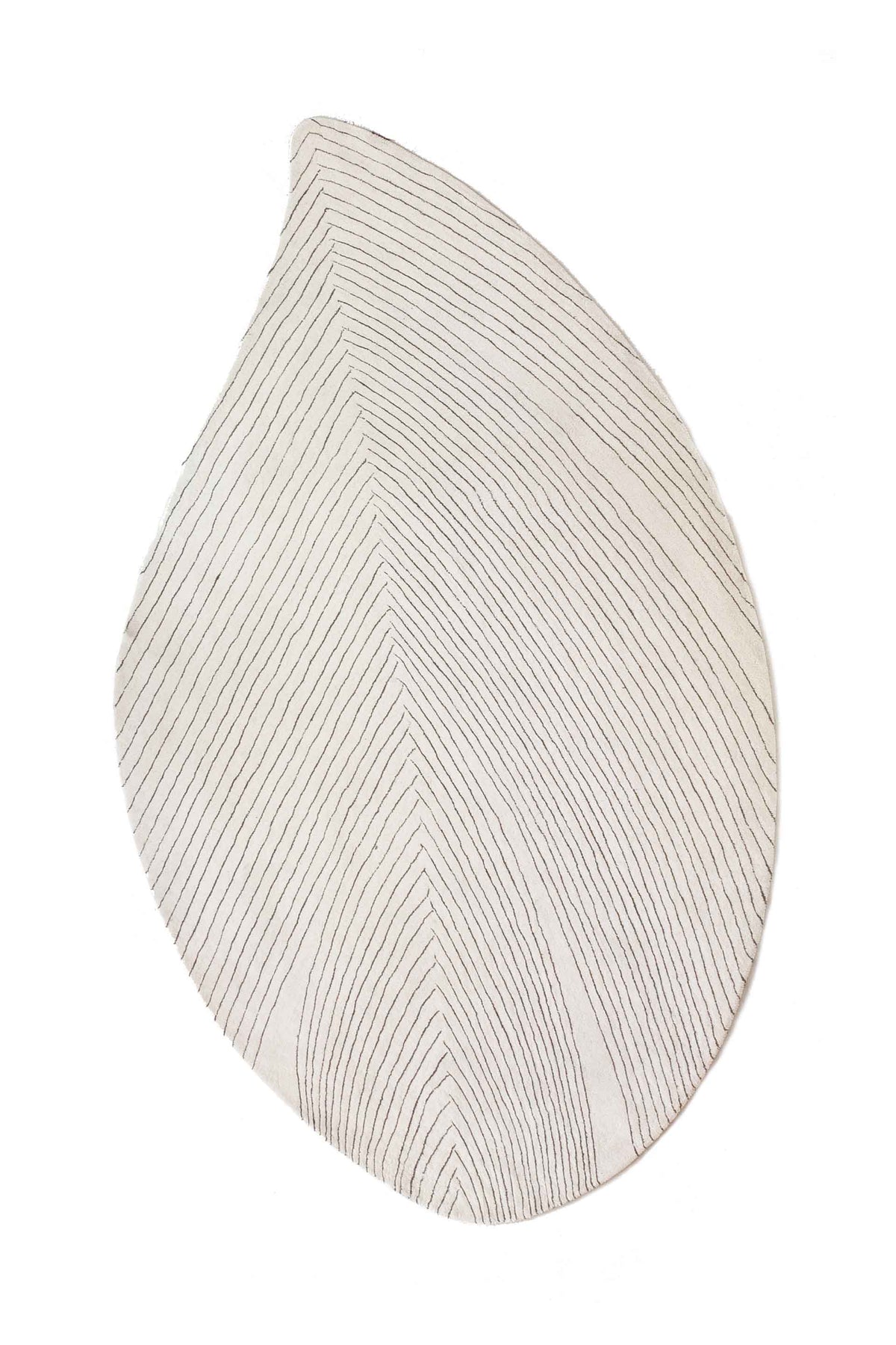 Nani Marquina Quill L Rug by Nao Tamura, shown in the standard ivory colourway