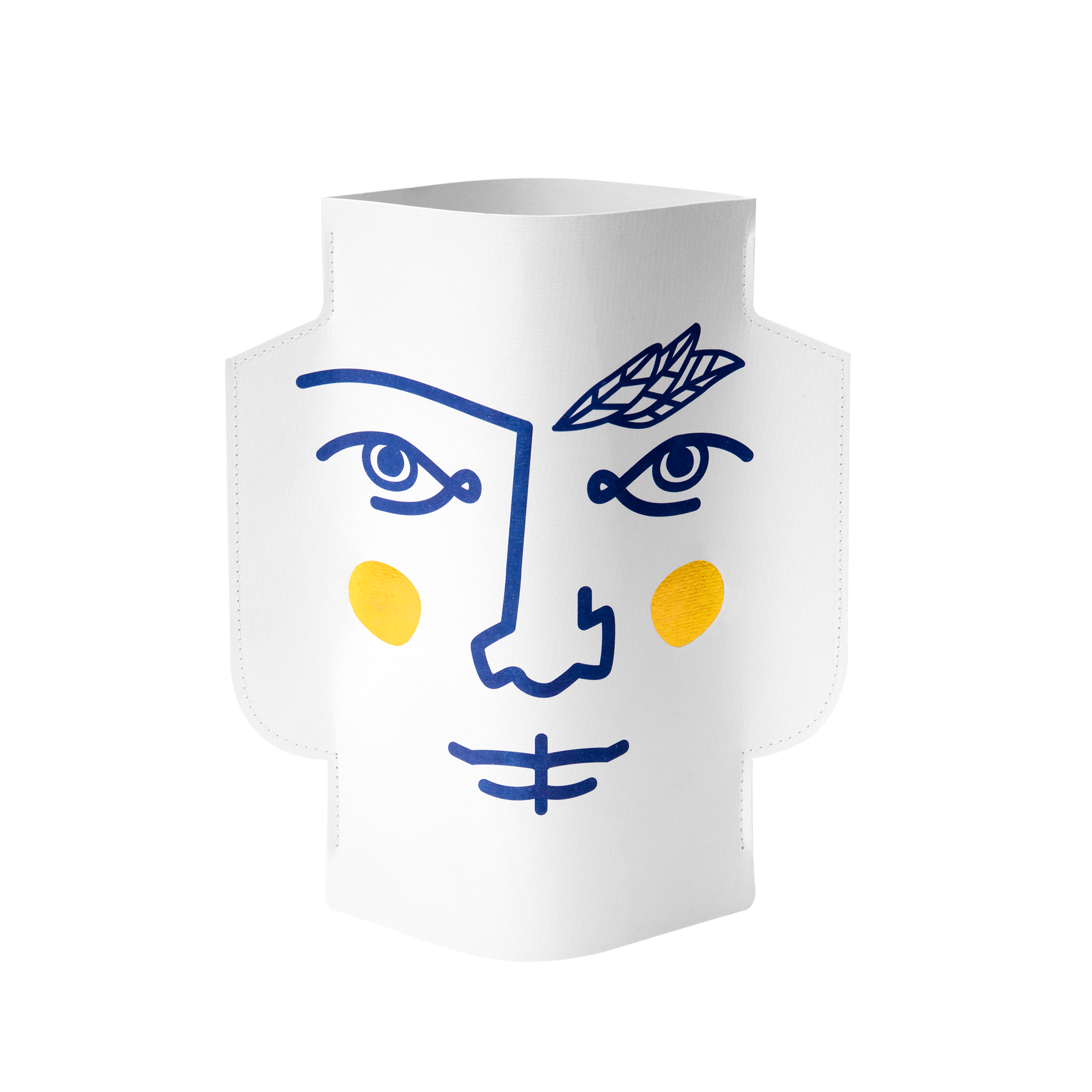 Janus paper vase