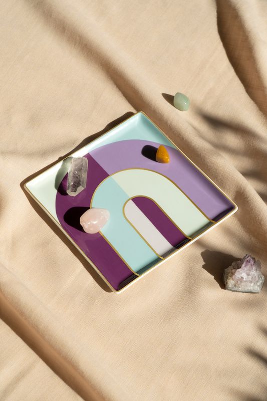 Riviera arch tray (purple)