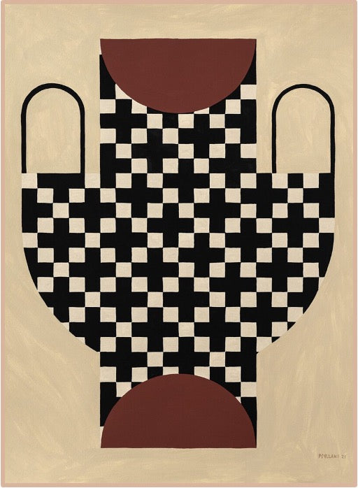 Studio Paradissi - Vase with cross pattern