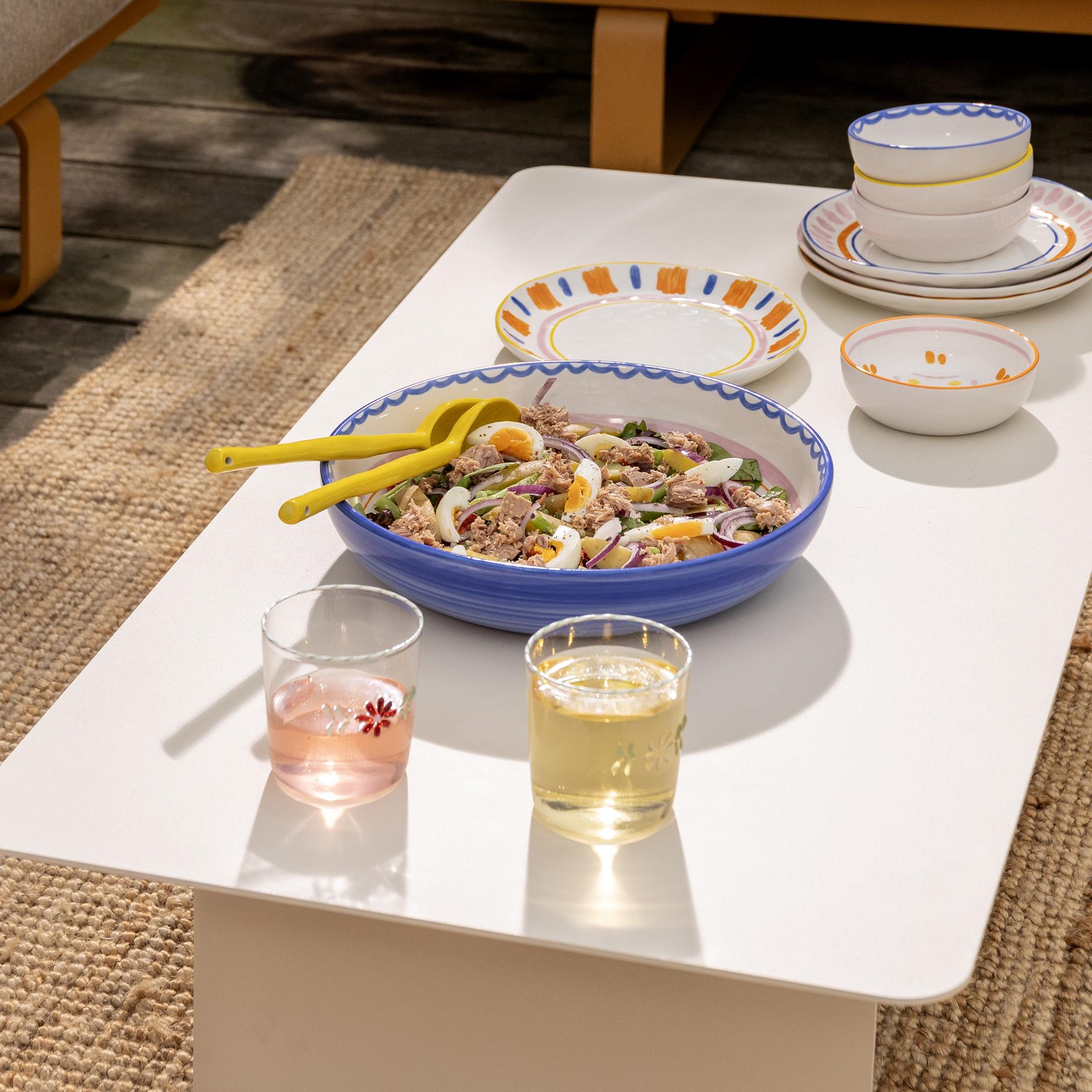 Salad bowl boavista blue