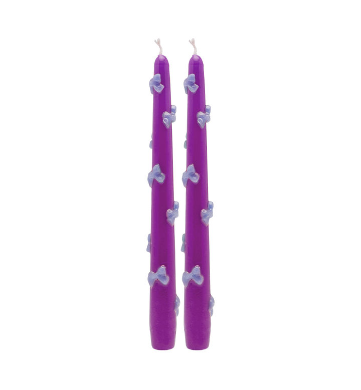 Bows 3D candle set of 2