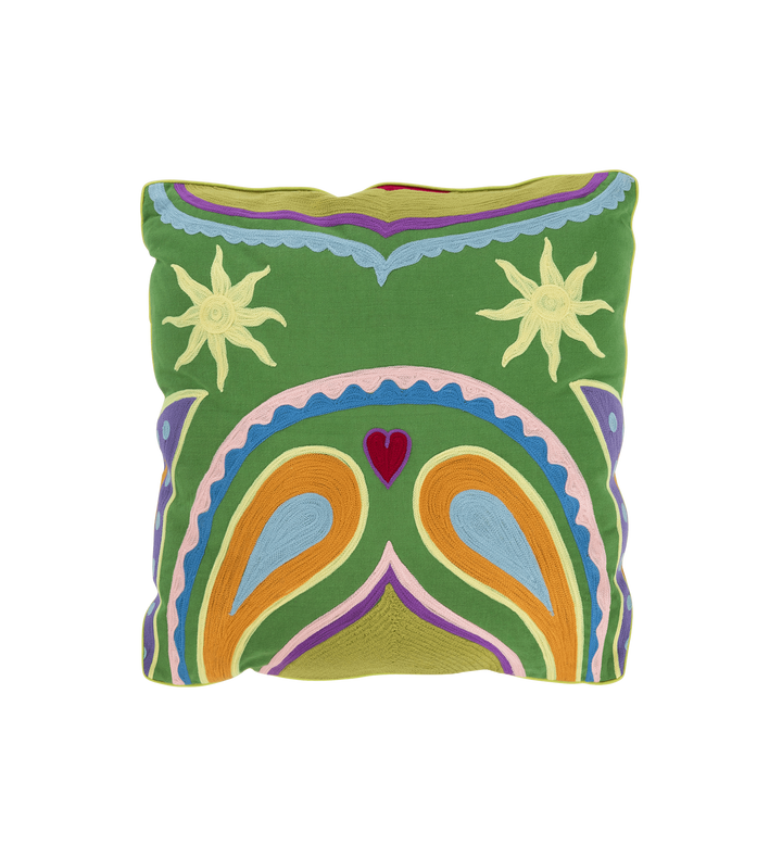 Embroidered lucid dreams cushion