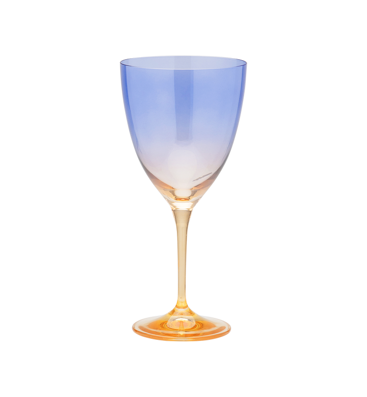 Wine glass faded purple