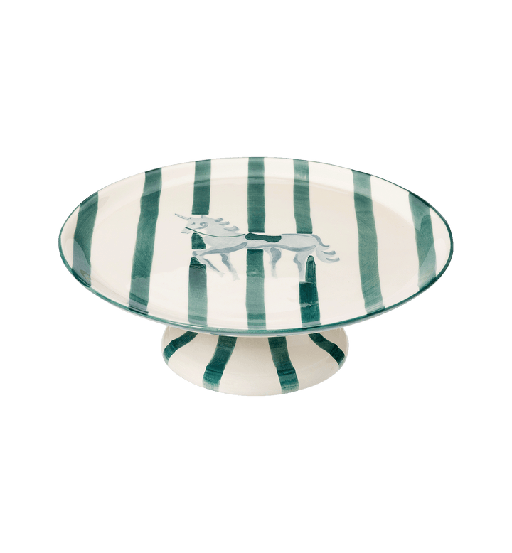 Pegasus striped cake platter