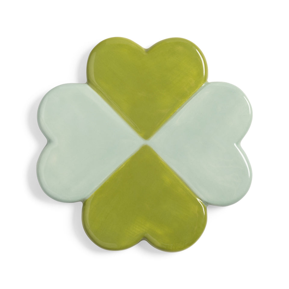 Coaster lucky clover set of 4