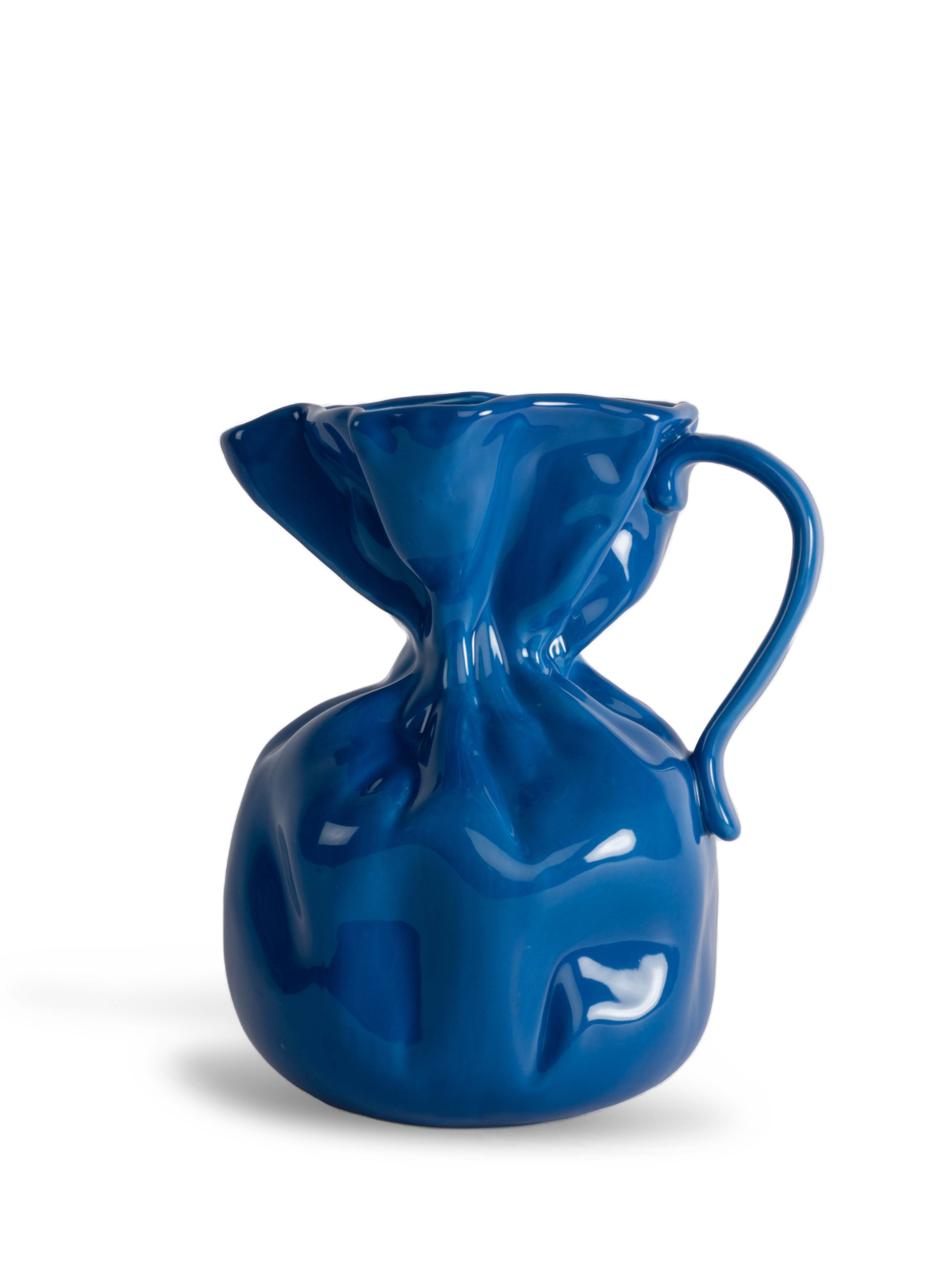 Vase crumple (blue)