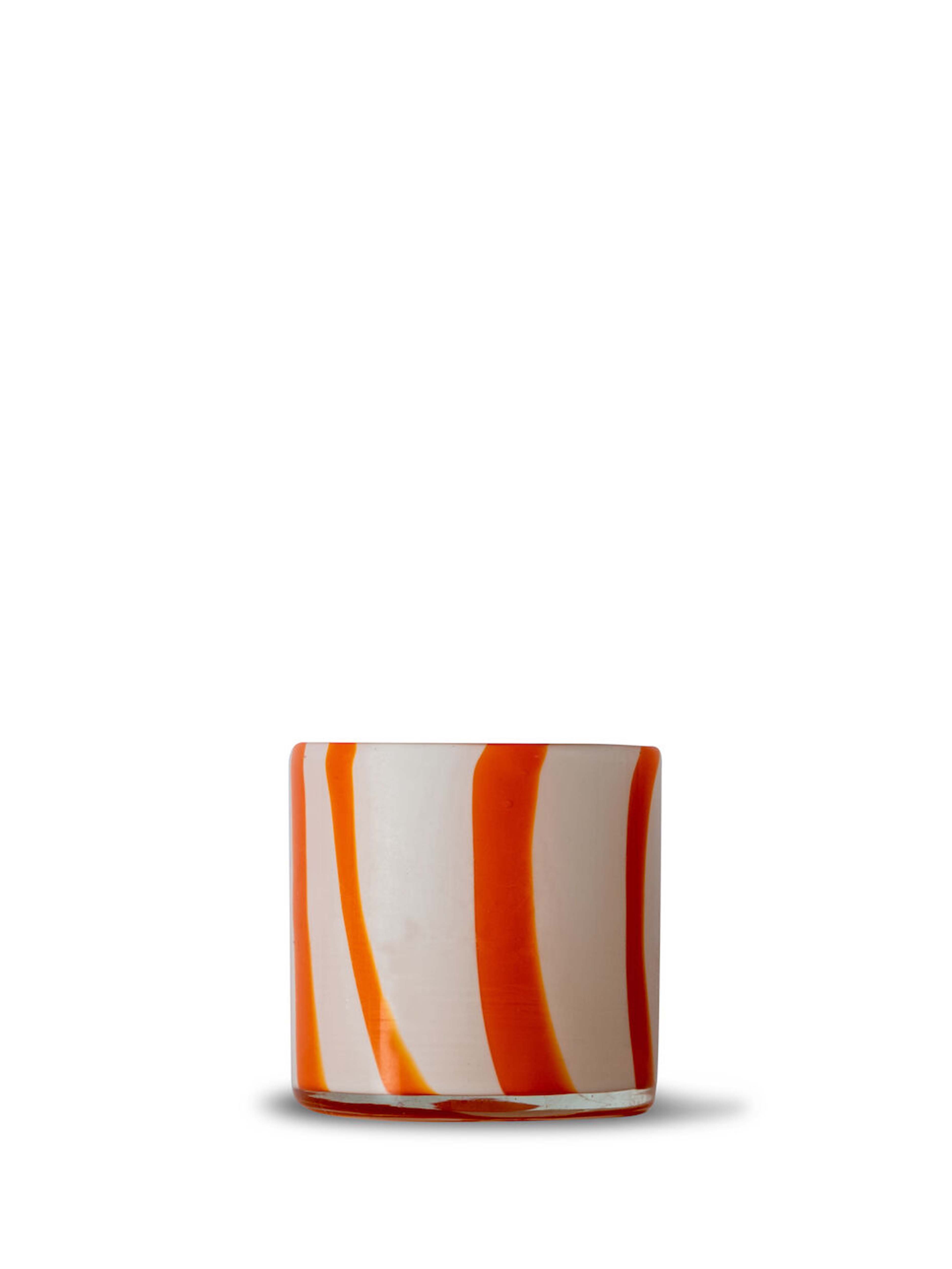 Candle holder calore curve xs (orange white)