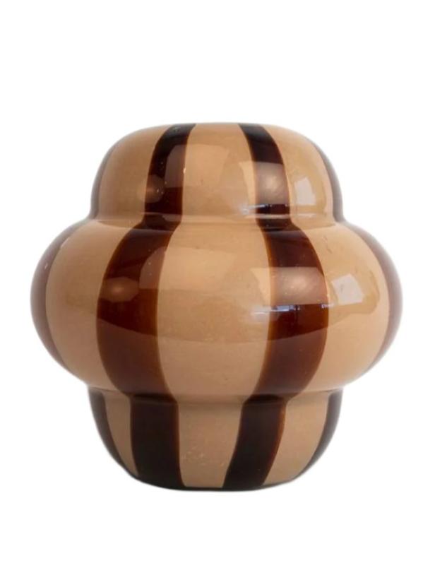 Vase curlie (brown beige)