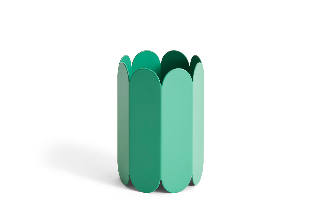 Arcs vase small green