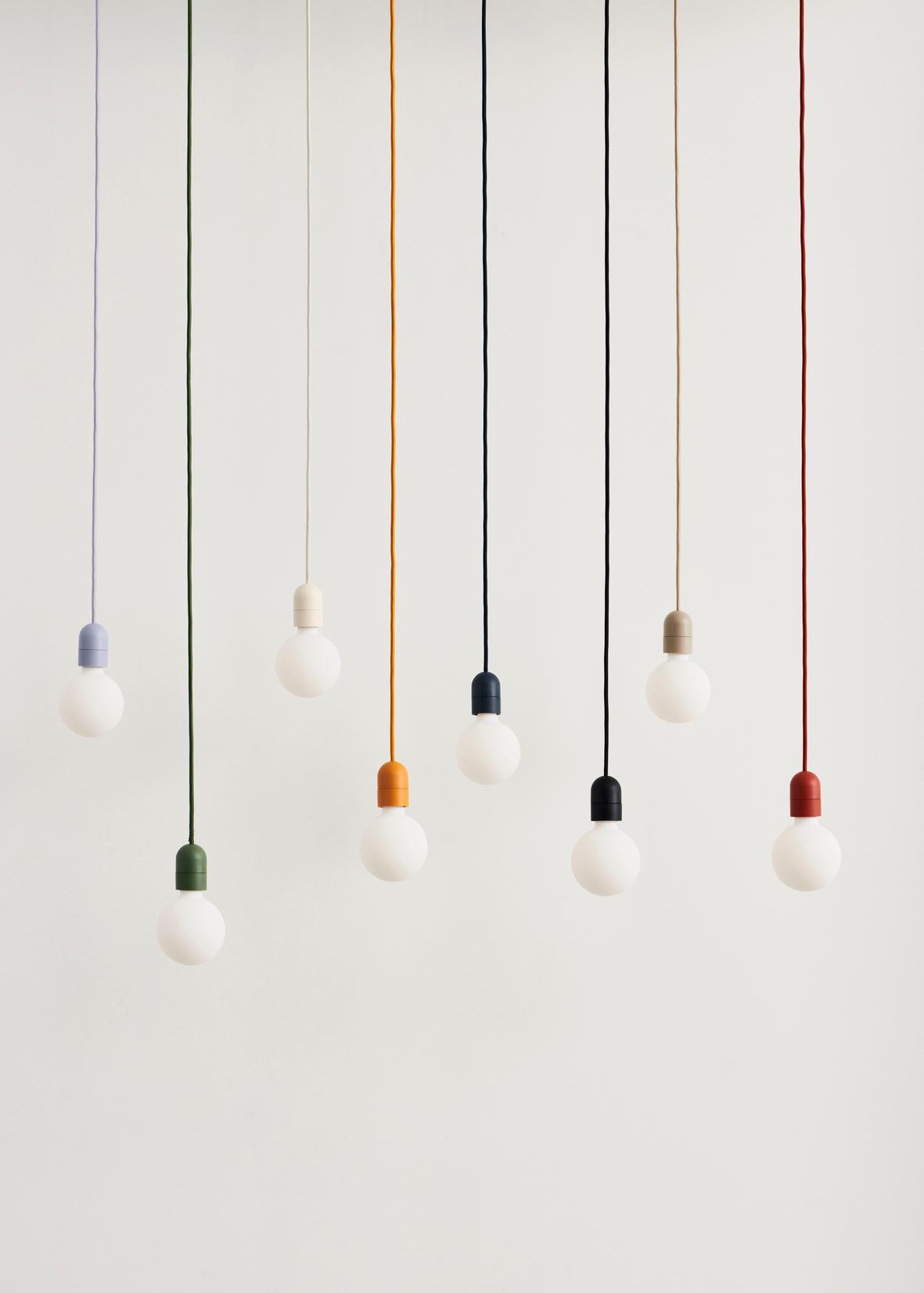 Common pendant cord set beton grey