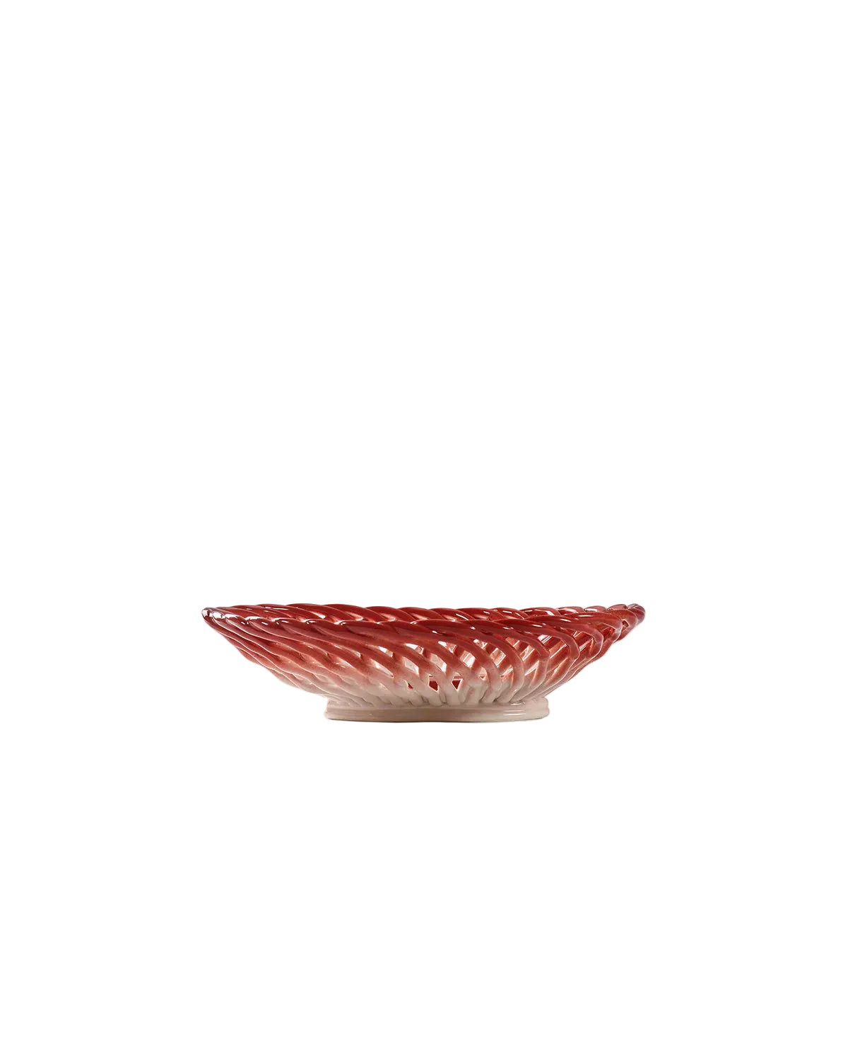 Basket Salvador red - white Les Objets Mouleversants
