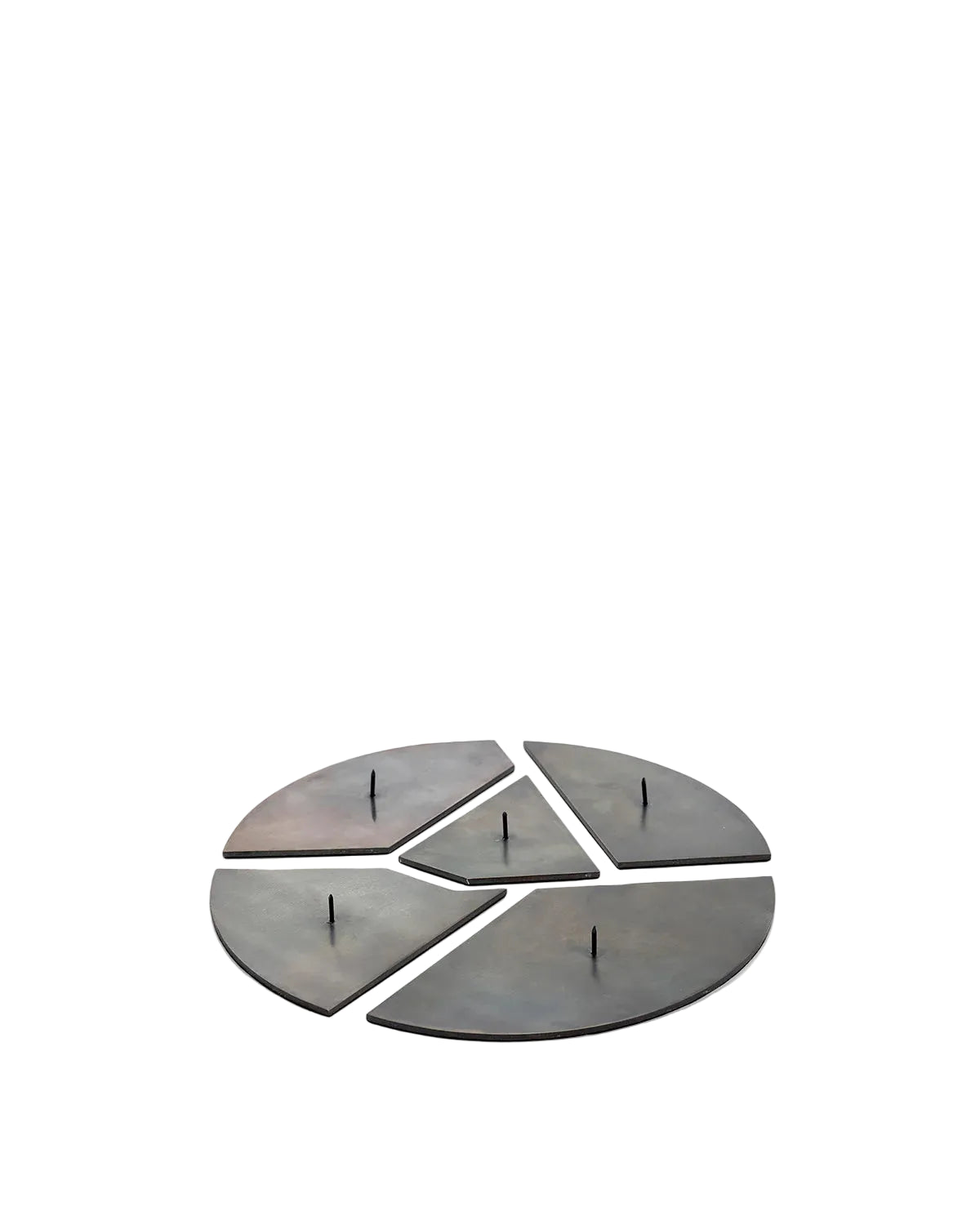 Candle holder blue steel Candelabra