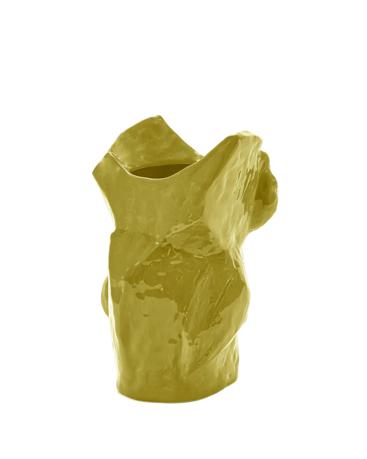 Owl vase L yellow After Midnight