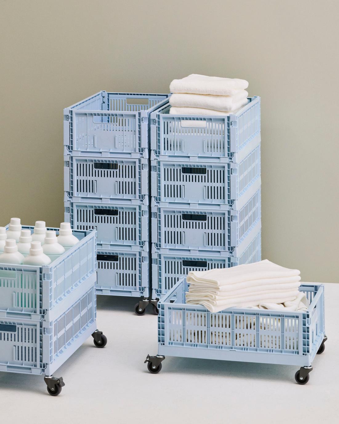 HAY color crate wheels set of 4 (medium grey)