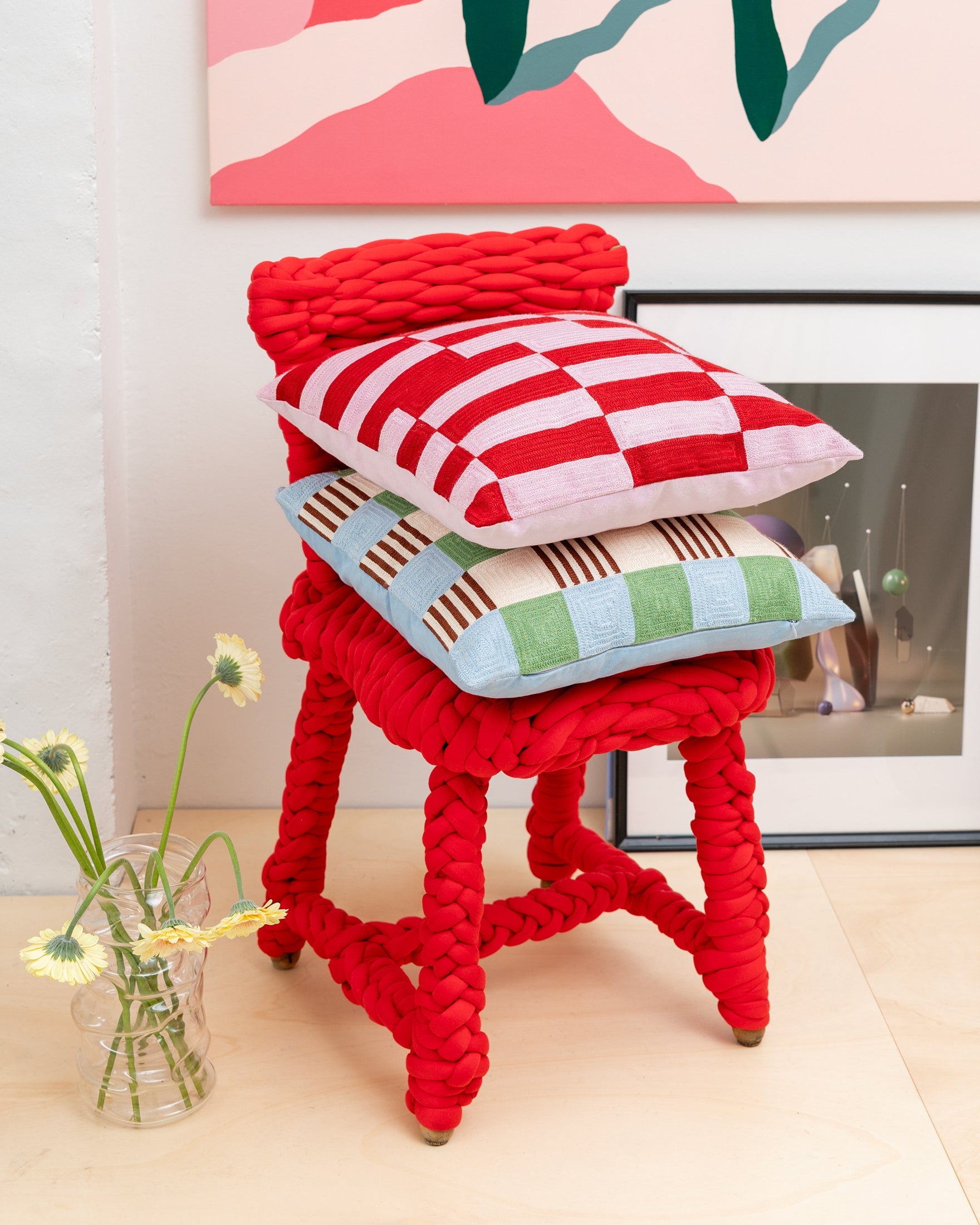 Cherry soda cushion