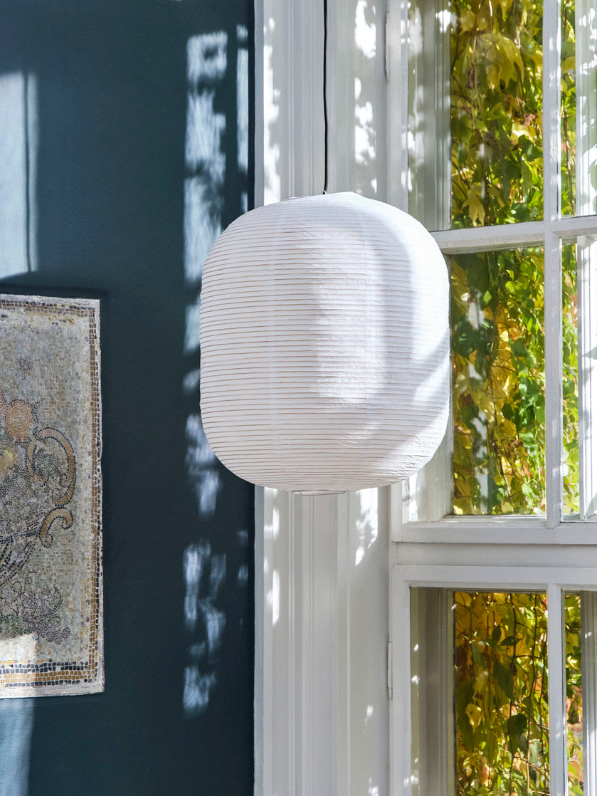 Paper shade oblong classic white