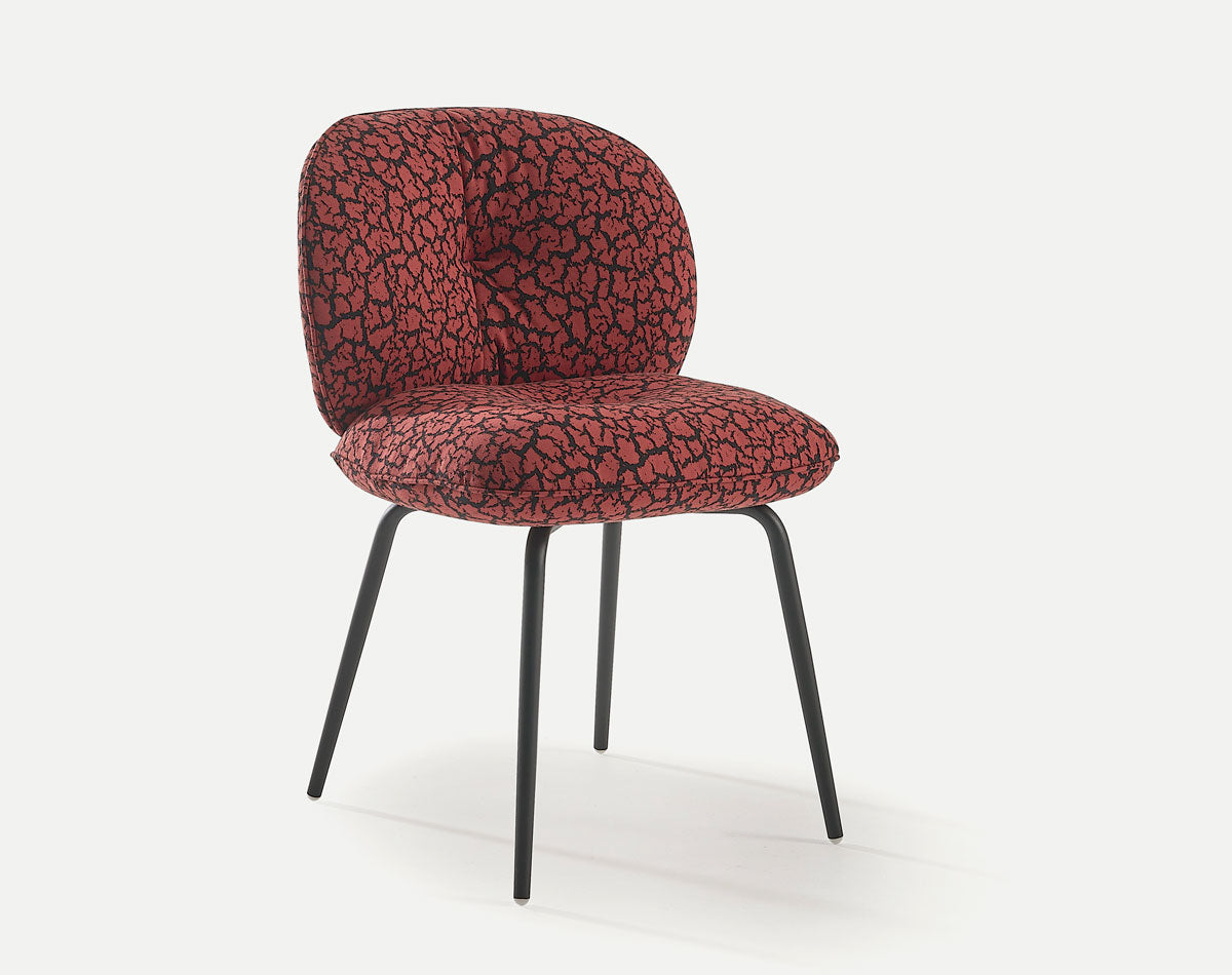 Sancal Mullit chair on black metal tube legs