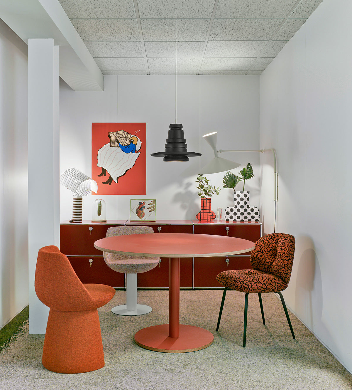 Sancal Mullit chair, gathered upholstery and piped edge