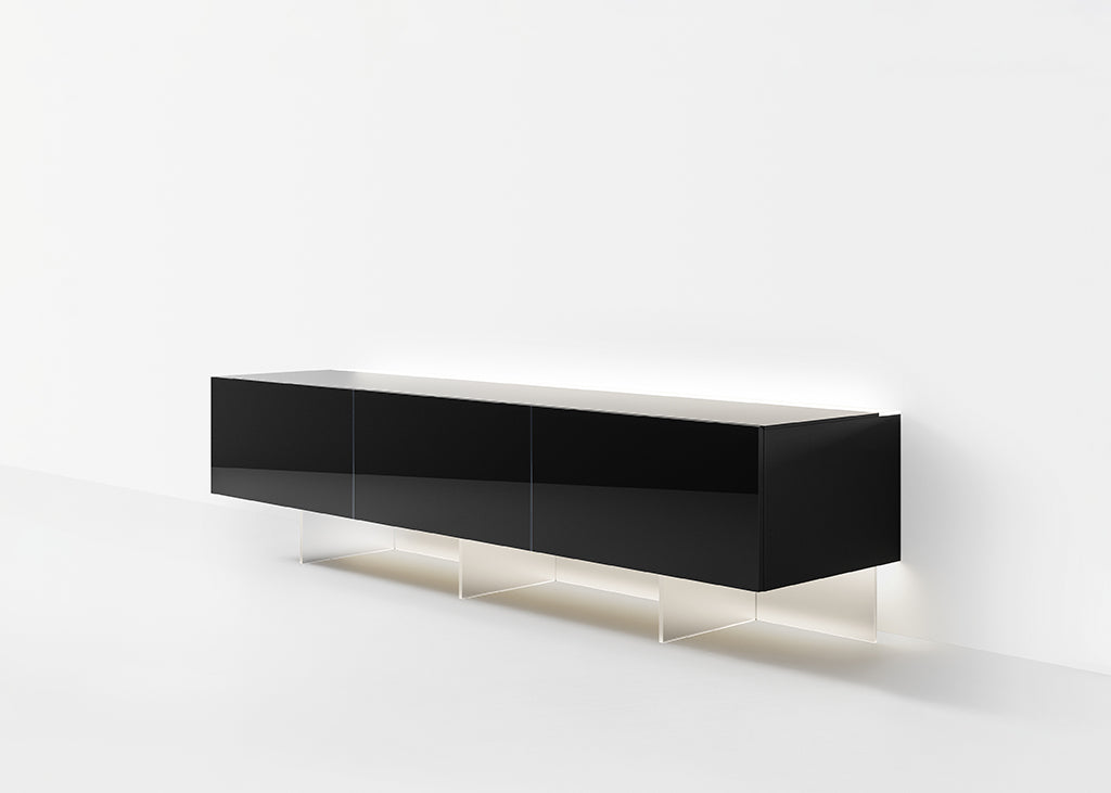 Acerbis NC Sideboard, shown in black lacquer