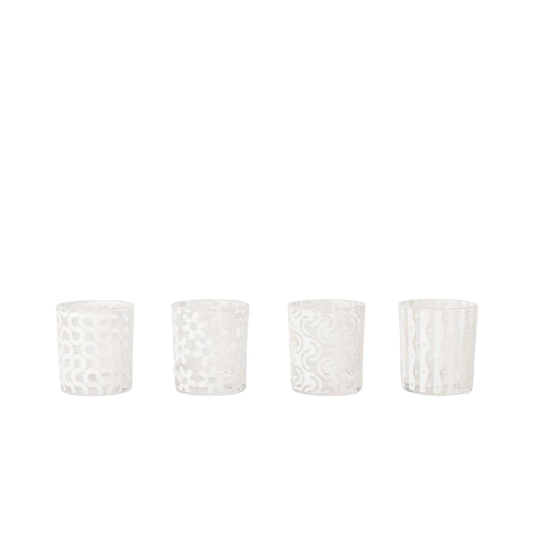 Pattern glasses (white)