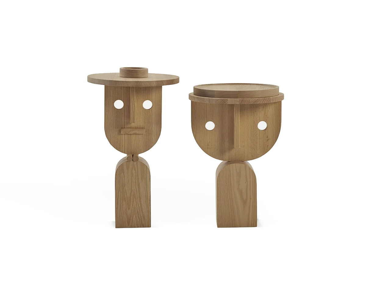 Sancal Faces side table by Nathan Yong