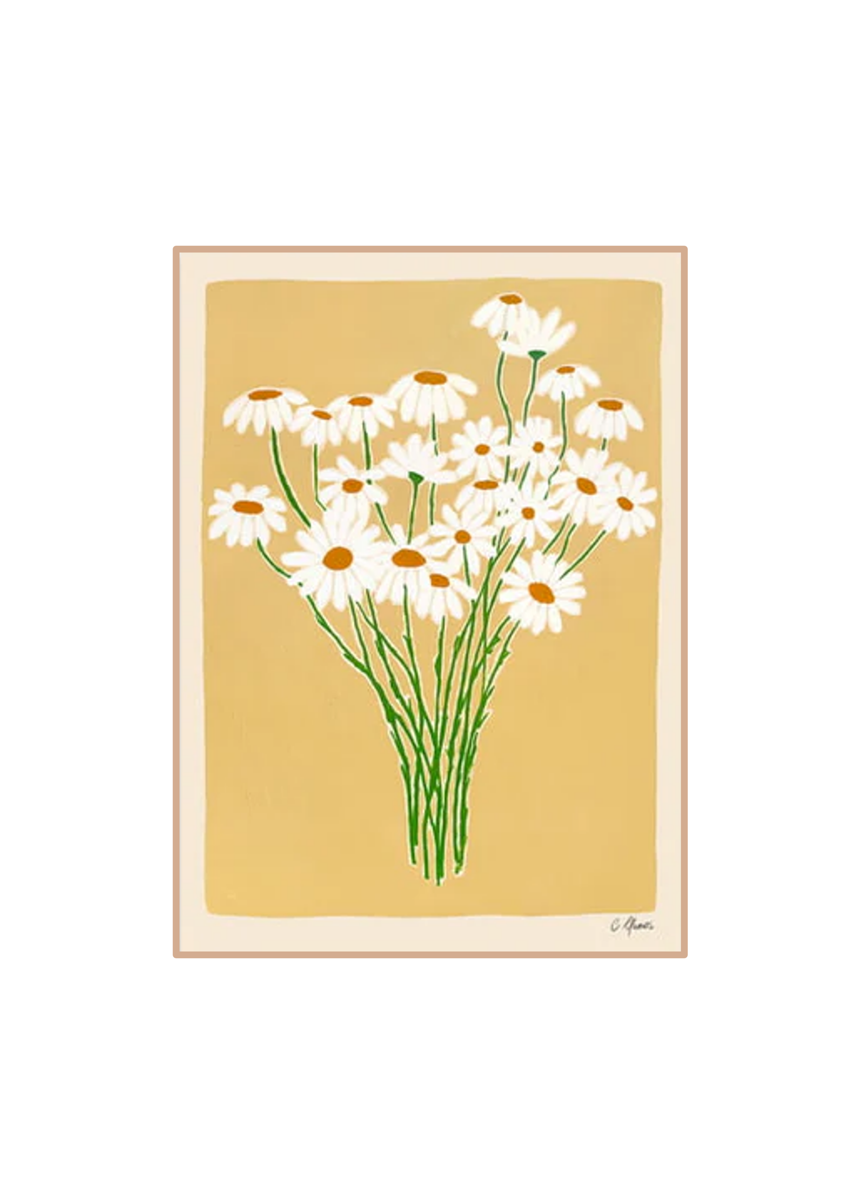 Carla Llanos - Daisies poster (50 x 70 cm)