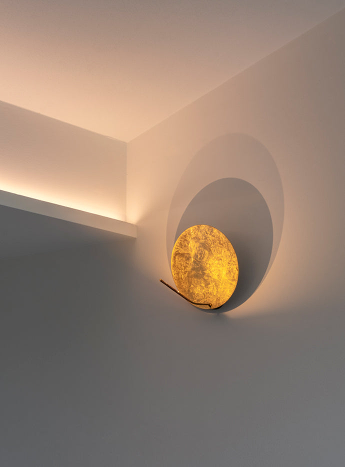 Catellani & Smith Luna Wall Lamp 30 on a white wall