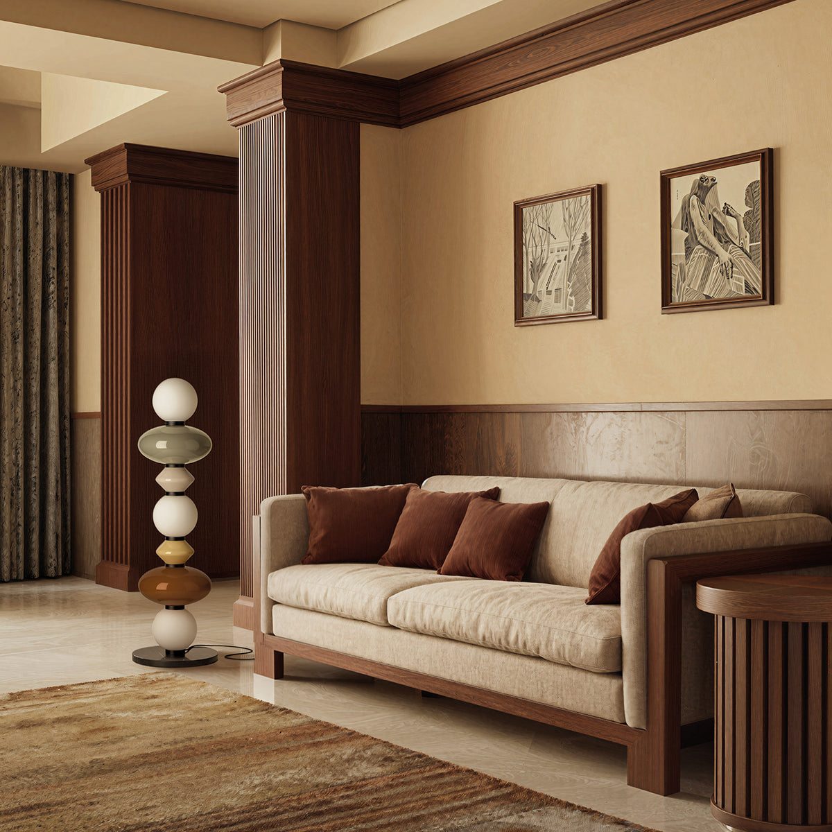 Aromas del Campo Mapi Pie Floor Lamp, in an interior