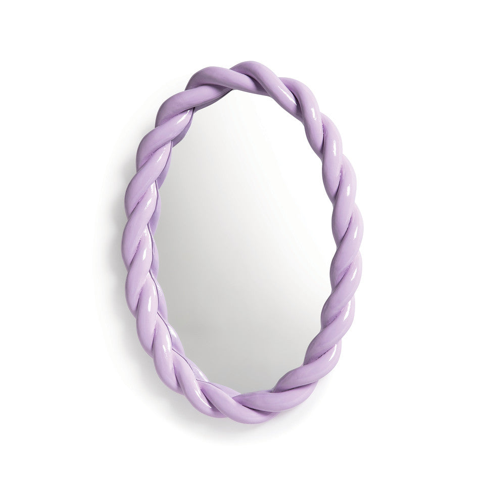 Mirror braid oval lilac