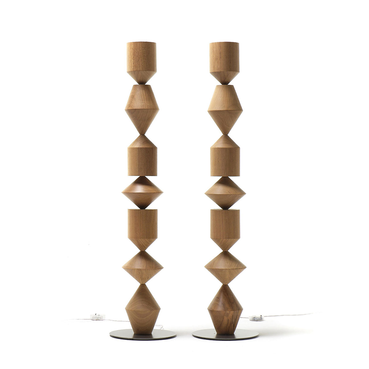 Mogg Costantina Floor Lamp, pair in wood