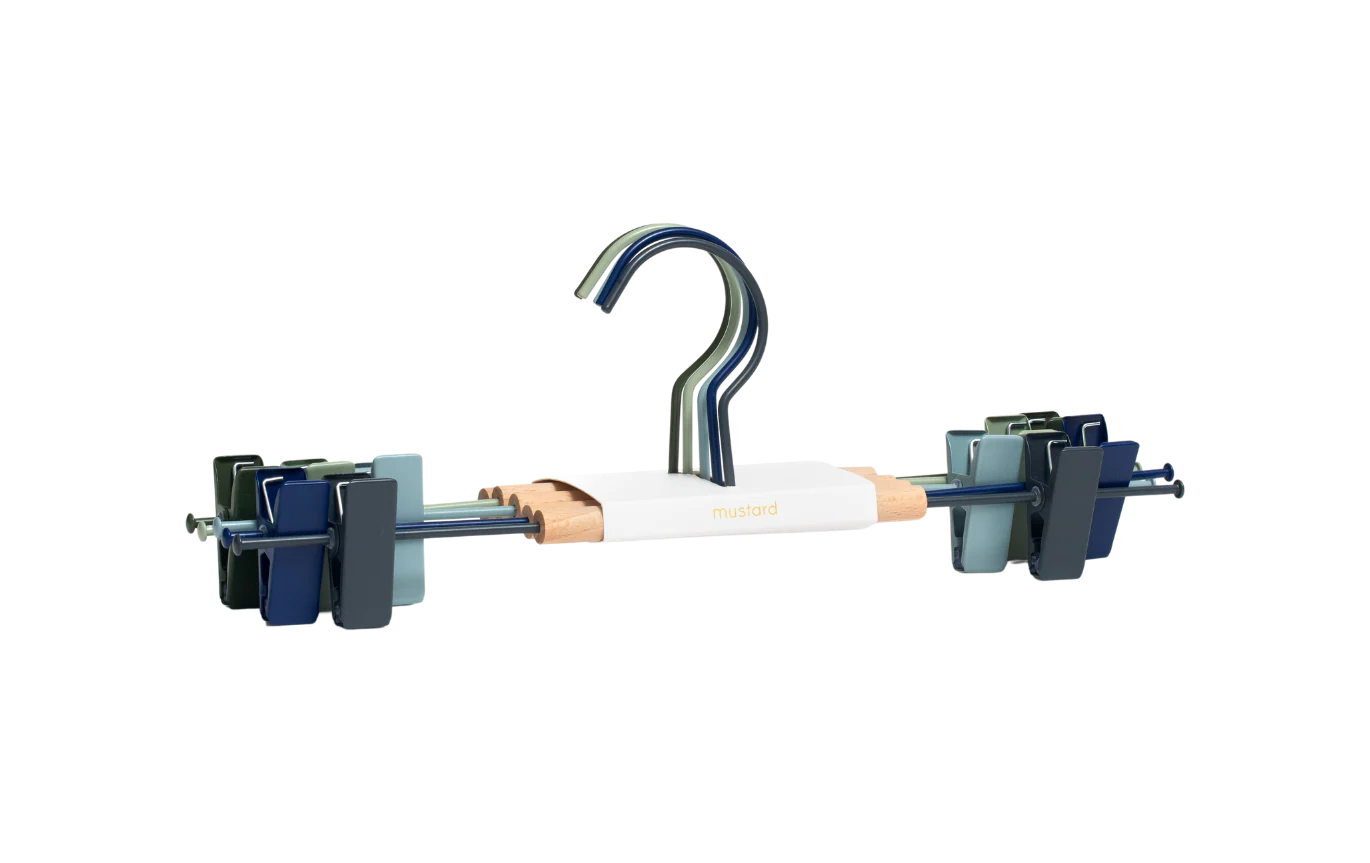 Adult clip hangers in winter