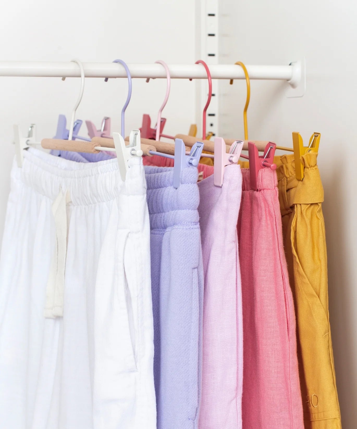 Adult clip hangers in summer