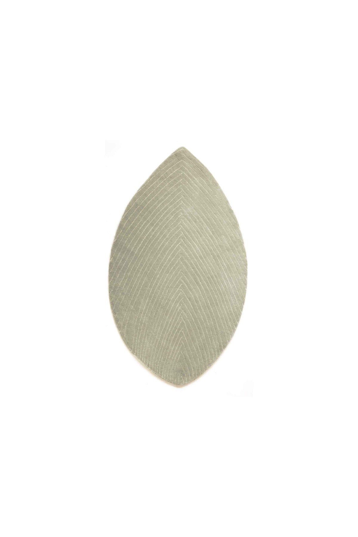 Nani Marquina Quill S Rug by Nao Tamura, shown in the standard stone green colourway