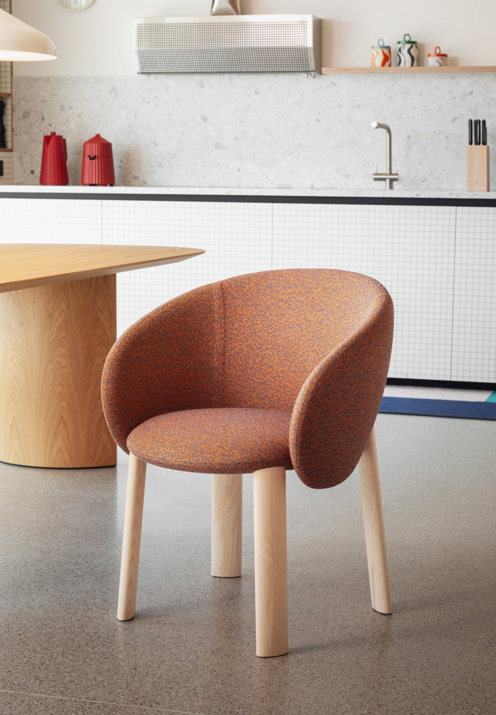 Miniforms Nebula Chair, wooden legs