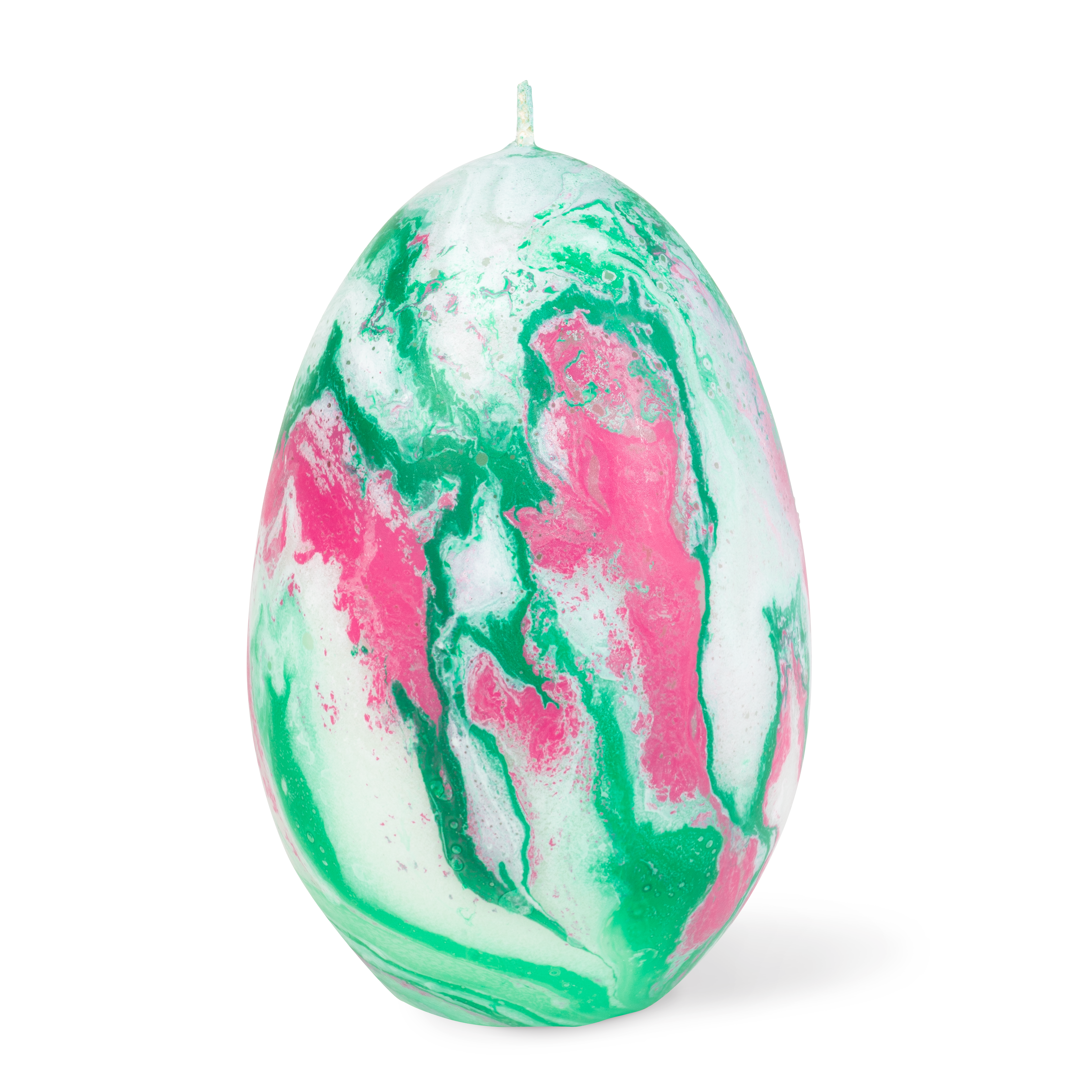Olimpo marble candle (green pink)