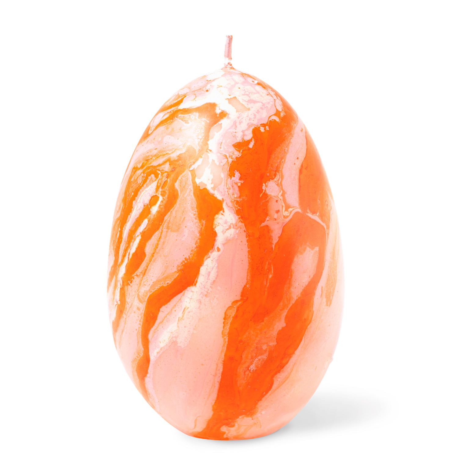 Olimpo marble candle (orange pink)